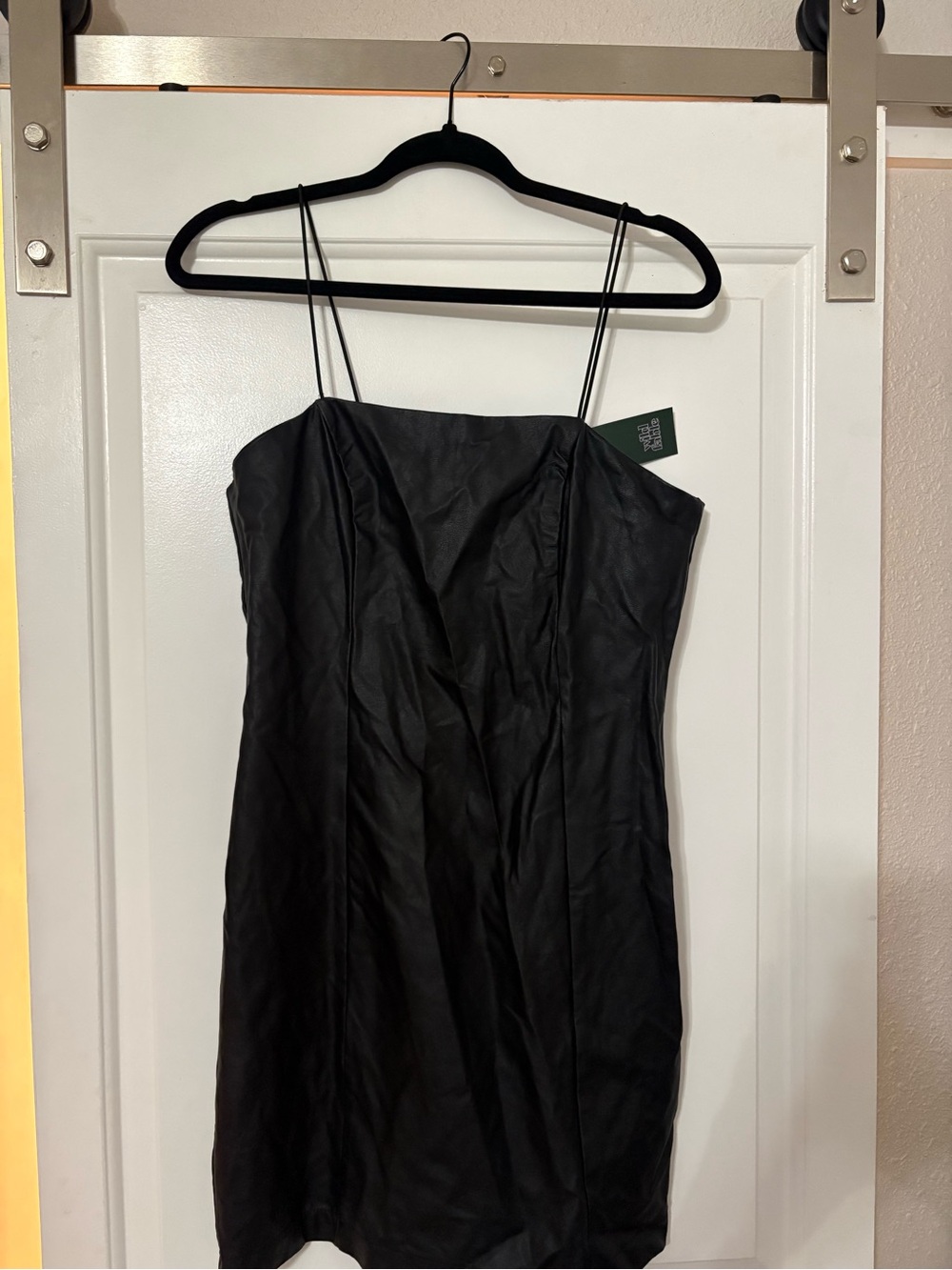 wild fable Black Spaghetti-Strap Mini Dress